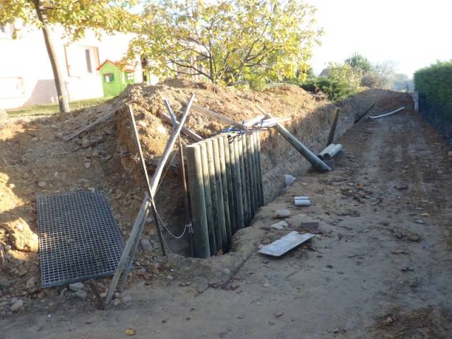 Mon mur en rondins de bois